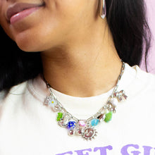 Load image into Gallery viewer, Bling Thing - Loaded Titanium Charm Necklace