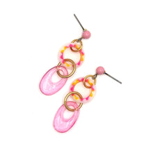 Load image into Gallery viewer, Pink SunBurst Addie Earrings *