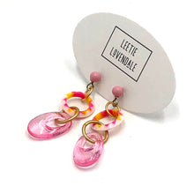 Load image into Gallery viewer, Pink SunBurst Addie Earrings *