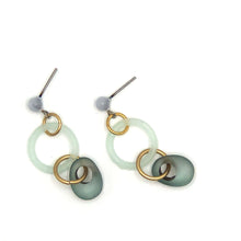 Load image into Gallery viewer, Frosted Watery Blue Addie Earrings