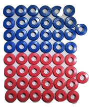 Load image into Gallery viewer, Polyurethane Gladhand Seals 25 Red &amp; 25 Blue 50 Pack | UGS25RB