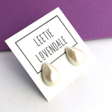 Load image into Gallery viewer, Pearl Teardrop Stud Earrings