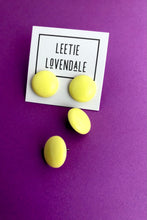 Load image into Gallery viewer, Sun Yellow Retro Button Stud Earrings
