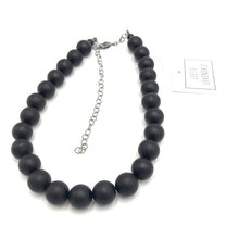 Load image into Gallery viewer, Black Frosted Marco Necklace