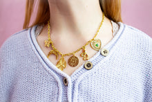 Load image into Gallery viewer, Jungle Moon Titanium Charm Necklace