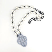 Load image into Gallery viewer, Frost &amp; Ice Blue Aleta Necklace