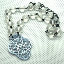 Load image into Gallery viewer, Frost &amp; Ice Blue Aleta Necklace