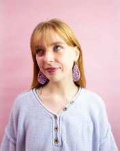 Load image into Gallery viewer, Butterfly Wing Acrylic Statement Earrings