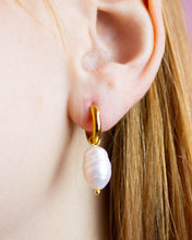 Load image into Gallery viewer, Freshwater Pearl Charm Earrings
