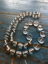 Load image into Gallery viewer, Crystal Clear &amp; Black Rosary Chain Rope Necklace