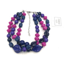 Load image into Gallery viewer, Blurples &amp; Violet Mix Morgan Necklace