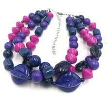 Load image into Gallery viewer, Blurples &amp; Violet Mix Morgan Necklace