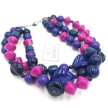 Load image into Gallery viewer, Blurples &amp; Violet Mix Morgan Necklace