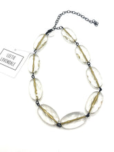 Load image into Gallery viewer, Clear &amp; Fine Gold Lined Amelia Necklace