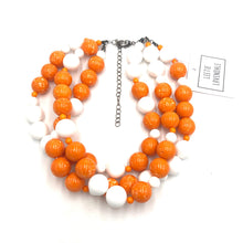 Load image into Gallery viewer, White &amp; Sun Orange Morgan Necklace