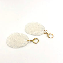 Load image into Gallery viewer, White Opal Paisley Teardrop Earrings