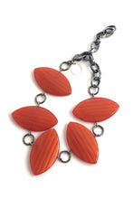 Load image into Gallery viewer, Rust Striped Moonglow Marquis Stations Bracelet