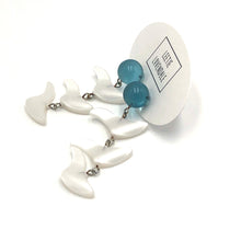 Load image into Gallery viewer, Zircon &amp; White Moonglow Statement Drop Earrings *