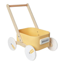 Load image into Gallery viewer, 2-in-1 Wooden Toddler Learning Walker with Toy Storage Bin