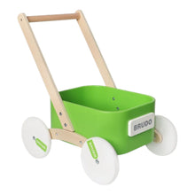 Load image into Gallery viewer, 2-in-1 Wooden Toddler Learning Walker with Toy Storage Bin