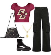 Load image into Gallery viewer, Boston College Maroon Babydoll Tee