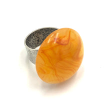 Load image into Gallery viewer, Marbled Honey Lucite Cocktail Ring
