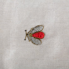 Load image into Gallery viewer, Embroidered sparkle bee table runner