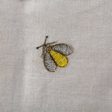 Load image into Gallery viewer, Embroidered sparkle bee table runner