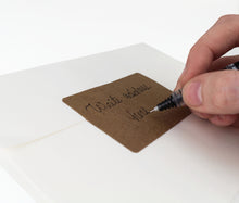 Load image into Gallery viewer, True Kraft Paper Rectangular Labels: 100/Pack