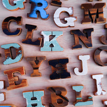 Load image into Gallery viewer, Little Wooden Letters