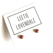 Load image into Gallery viewer, Tiny Coral Marbled Lucite Stud Earrings