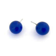 Load image into Gallery viewer, Capri Blue Transparent Jumbo Ball Stud Earrings