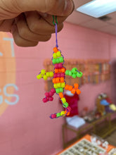 Load image into Gallery viewer, Neon Gecko Beaded Keychain