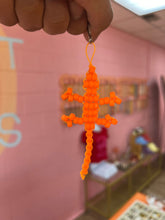 Load image into Gallery viewer, Neon Gecko Beaded Keychain