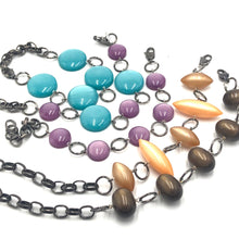 Load image into Gallery viewer, Chocolate Moonglow Oval Stations Bracelet