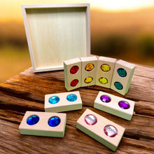 Load image into Gallery viewer, 8 Pcs Rectangular Gemmed Blocks with Storage Tray