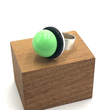 Load image into Gallery viewer, Lime Green Pop Lucite Cocktail Ring