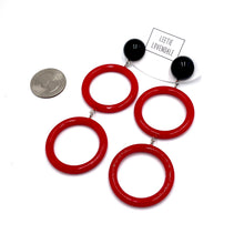 Load image into Gallery viewer, Cherry Donuts Luxe Retro Earrings