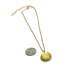 Load image into Gallery viewer, Grey &amp; Champagne Sand Dollar Bling Necklace