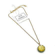 Load image into Gallery viewer, Grey &amp; Champagne Sand Dollar Bling Necklace