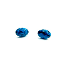 Load image into Gallery viewer, Turquoise Matrix Oval Resin Stud Earrings