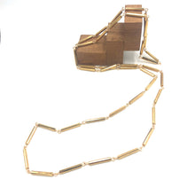 Load image into Gallery viewer, Gold Bugle Opera Rope Necklace