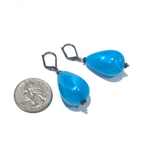 Load image into Gallery viewer, Aqua Blue Aura Glow Nola Earrings