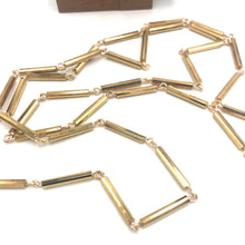 Load image into Gallery viewer, Gold Bugle Opera Rope Necklace