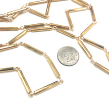 Load image into Gallery viewer, Gold Bugle Opera Rope Necklace