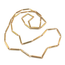 Load image into Gallery viewer, Gold Bugle Opera Rope Necklace