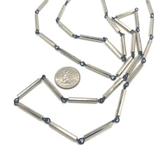 Load image into Gallery viewer, Gun Metal Bugle Opera Rope Necklace