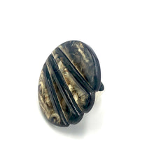 Load image into Gallery viewer, Carved Dark Night Cocktail Ring