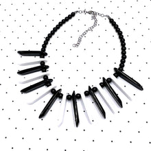 Load image into Gallery viewer, Black &amp; White Collar Marco Necklace