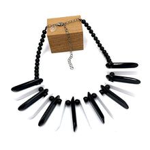 Load image into Gallery viewer, Black &amp; White Collar Marco Necklace